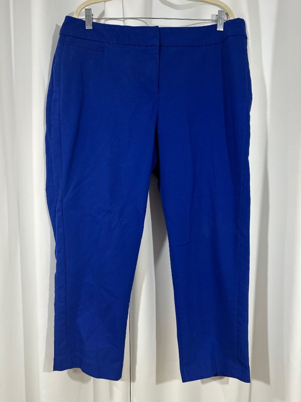 Investments Size 16 Cobalt Blue Career Pants Stretch Office Business Casual